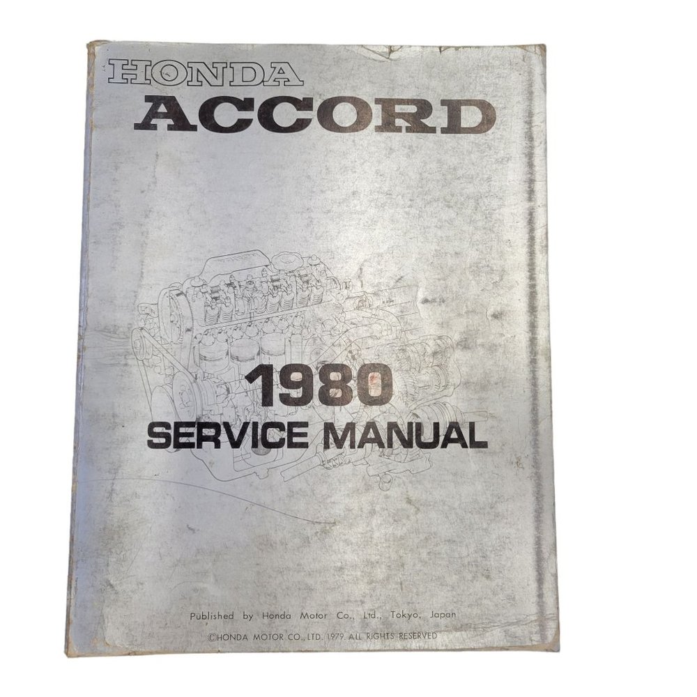 1980 Honda Accord Service Manual Automotive Repair Shop Book First Edition